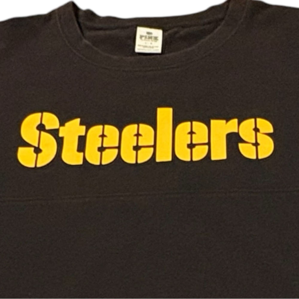 Victoria’s Secret PINK Pittsburgh Steelers long sleeve top - SZ Large - EUC - Picture 10 of 13